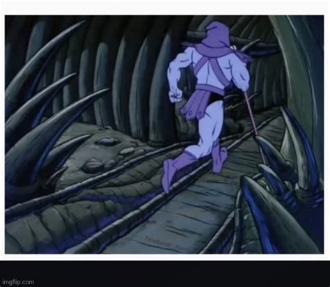 Angry Skeletor You've Tried My Patience Witch GIF. . Skeletor run meme